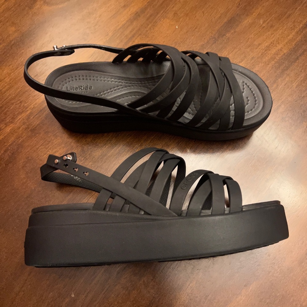 Croc Platform Sandals